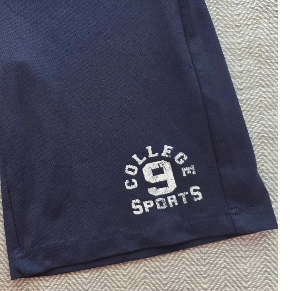 The Childrens Place Boys Navy Blue Mesh Athletic Shorts College 9 Sports Size M